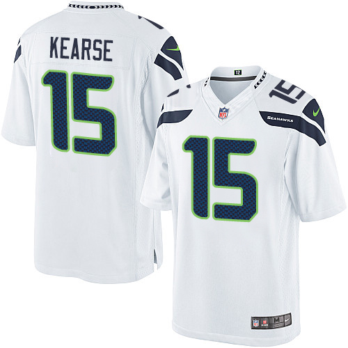 Men's Limited Jermaine Kearse Nike Jersey White Road - #15 NFL Seattle Seahawks